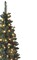 Slim Pencil Green Christmas Tree - Artificial Linden Spruce with Premium PVC Needles - Sturdy Metal Stand Included - Ideal for Compact Spaces - Effortless Assembly and Elegant Holiday Décor